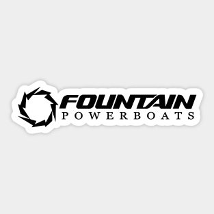 FOUNTAIN BOAT LOGO Sticker